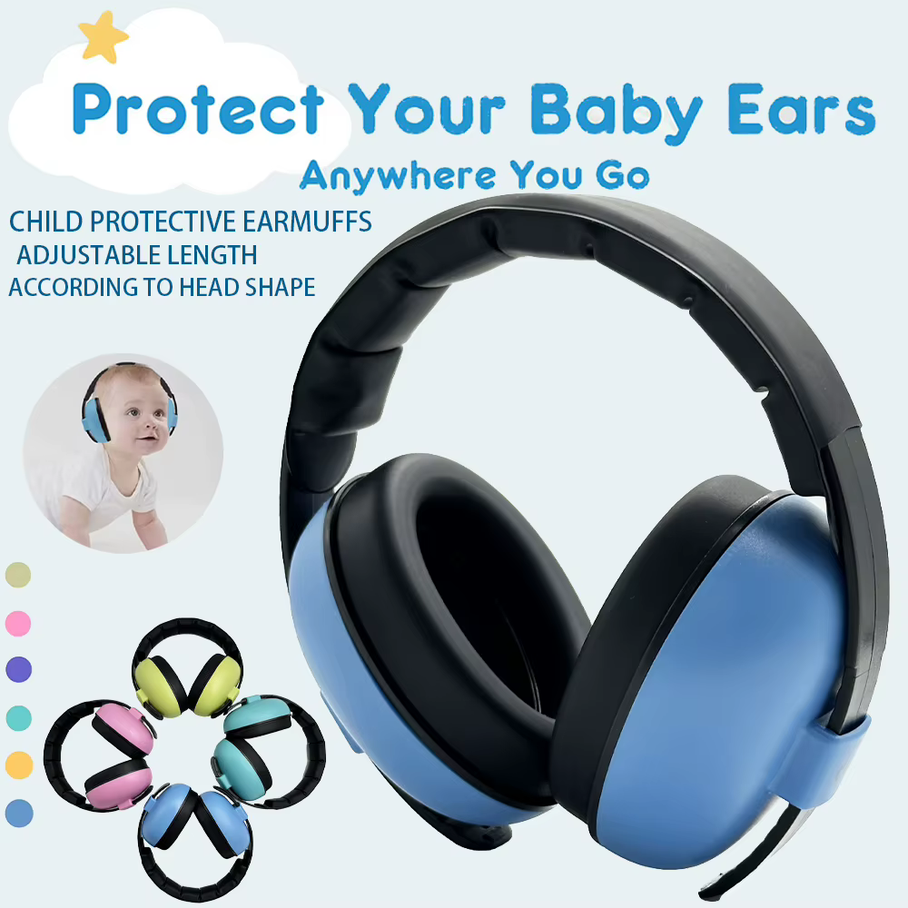 Écouteurs à réduction de bruit pour bébé, suppression forte, sécurité auditive pour enfants de 0 à 3 ans, protège-oreilles de Protection