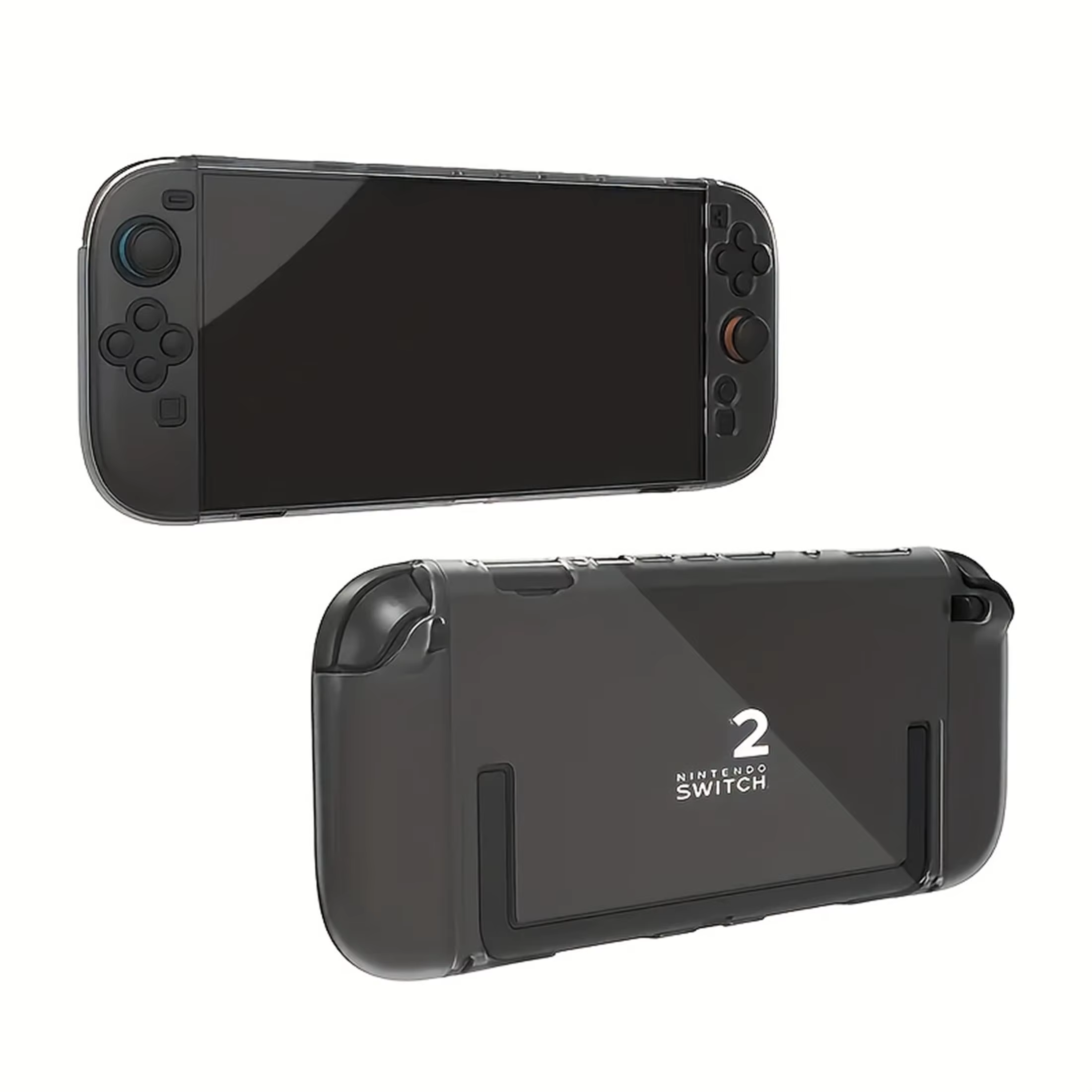 Housse de protection transparente Dockable, Compatible avec Nintendo Switch 2, 2 housses en TPU pour Joycon, anti-rayures