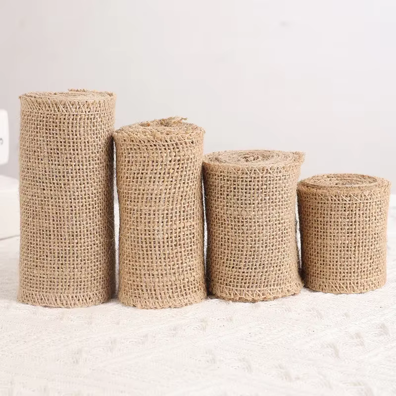 Rouleau de tissu en toile de Jute naturelle