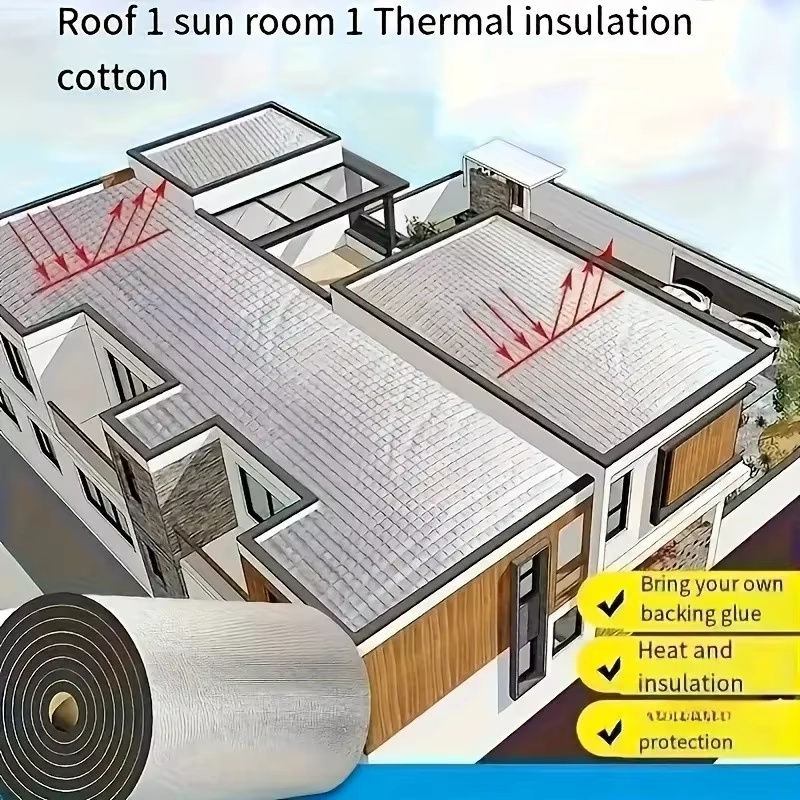 Rouleau d'isolation auto-adhésif pour la réduction du bruit dans les toits et les chambres