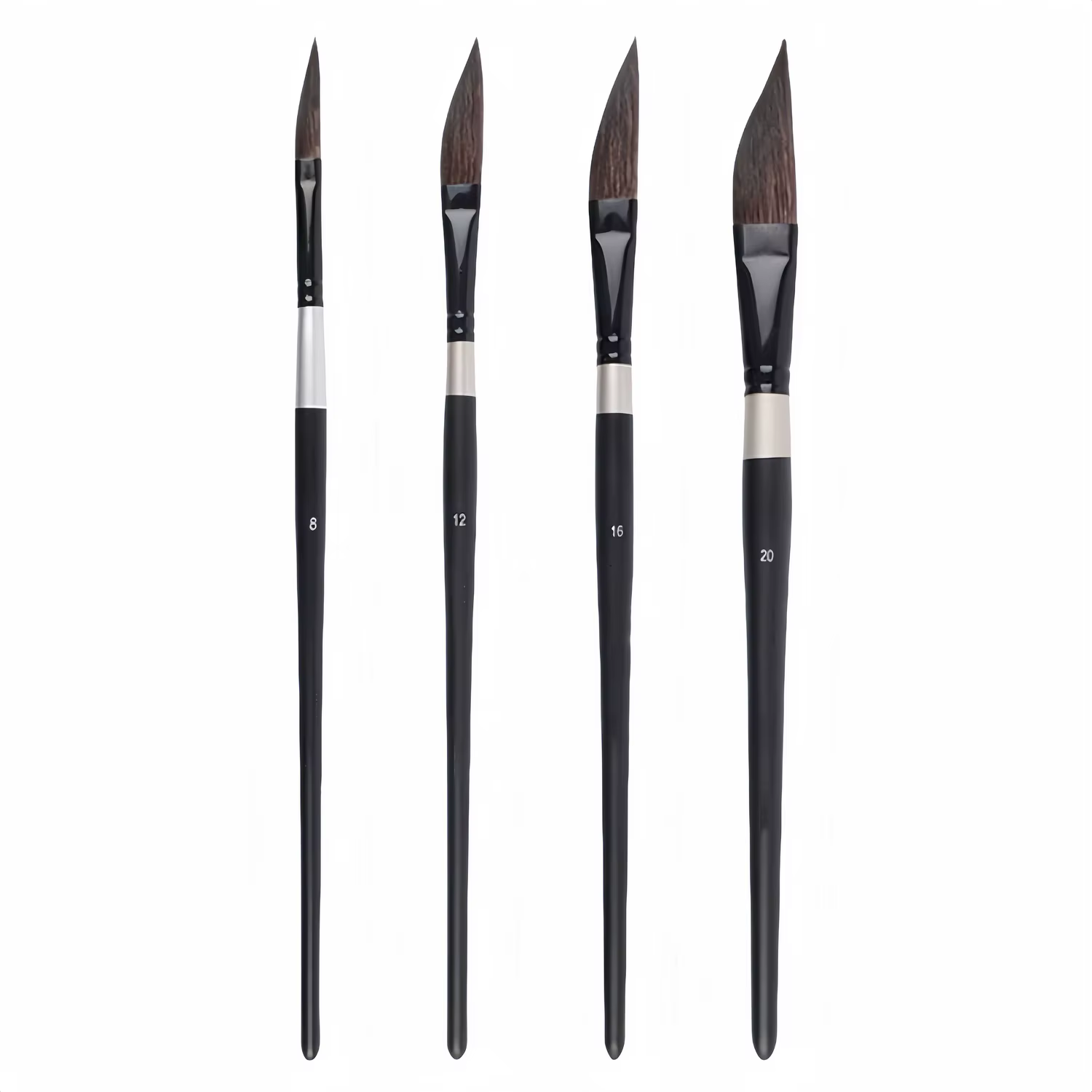 4 pièces tirer fil pinceau gouache nylon cheveux couteau en forme de stylo aquarelle ensemble
