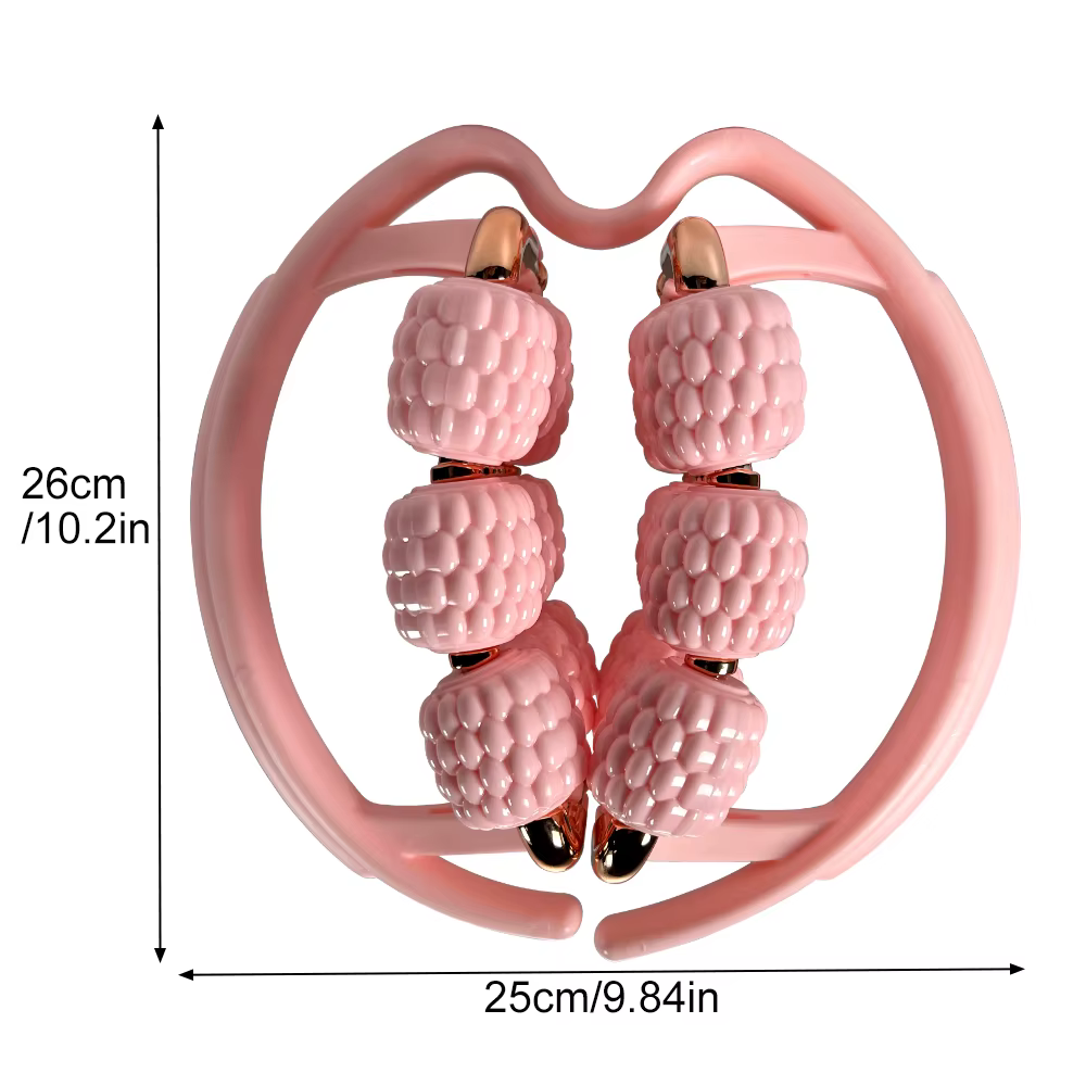 1 rouleau de massage relaxant à 18 roues, rouleau anti-cellulite, relaxant musculaire, pour massage des jambes et du coude de tennis