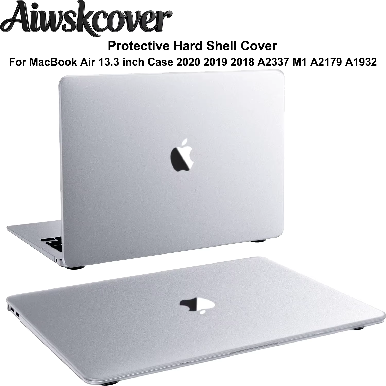 Compatible avec MacBook Air 13,3 pouces, 2020, 2019, 2018, A2337 M1 A2179 A1932, coque de protection rigide en plastique robuste