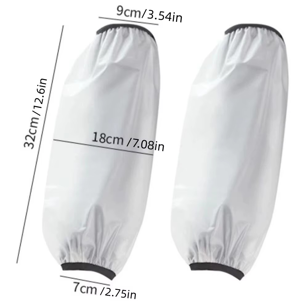 Manchons de protection imperméables avec poignets élastiques, conception étanche, protection anti-huile, protège-bras en TPU