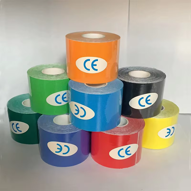 Bande autocollante de kinésiologie imperméable pour sport, Bandage athlétique, protection de récupération musculaire, cerclage, soulagement de la douleur, Tennis, gymnastique