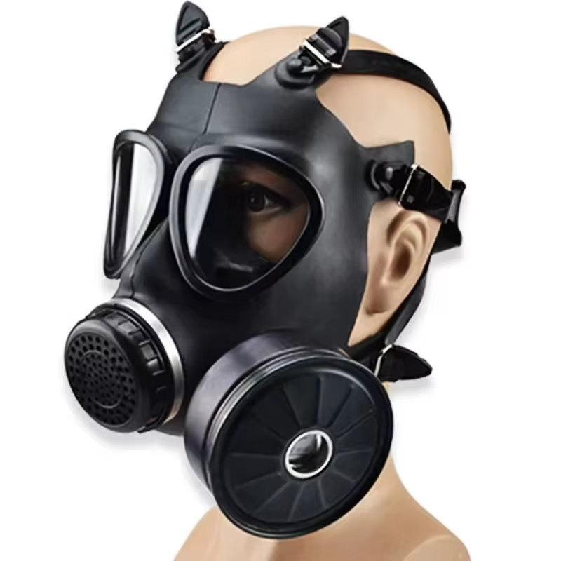 Masque à gaz complet avec filtre, respirateur chimique, auto-amorçant, protection contre la contamination nucléaire, type MF14/87
