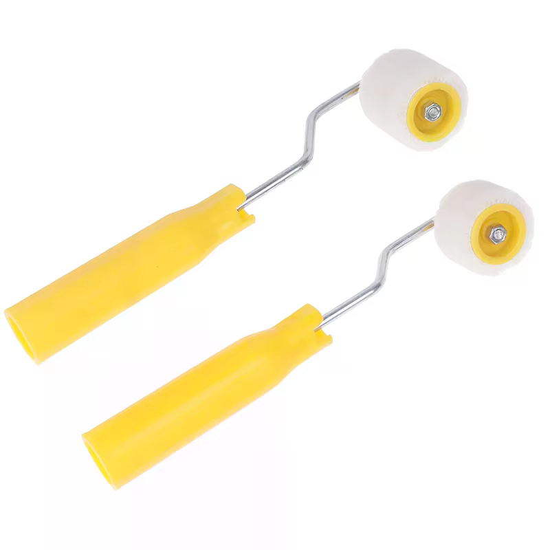 Mini rouleaux de peinture pour portes et plafonds, pinceaux en laine, Extra petits, pour retouche, bord de garniture, rouleau pour réparation murale