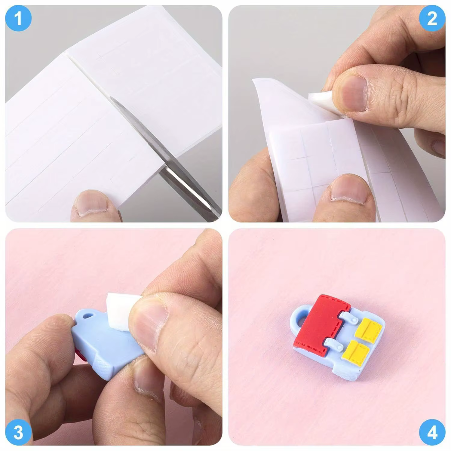 Feuilles carrées adhésives en mousse