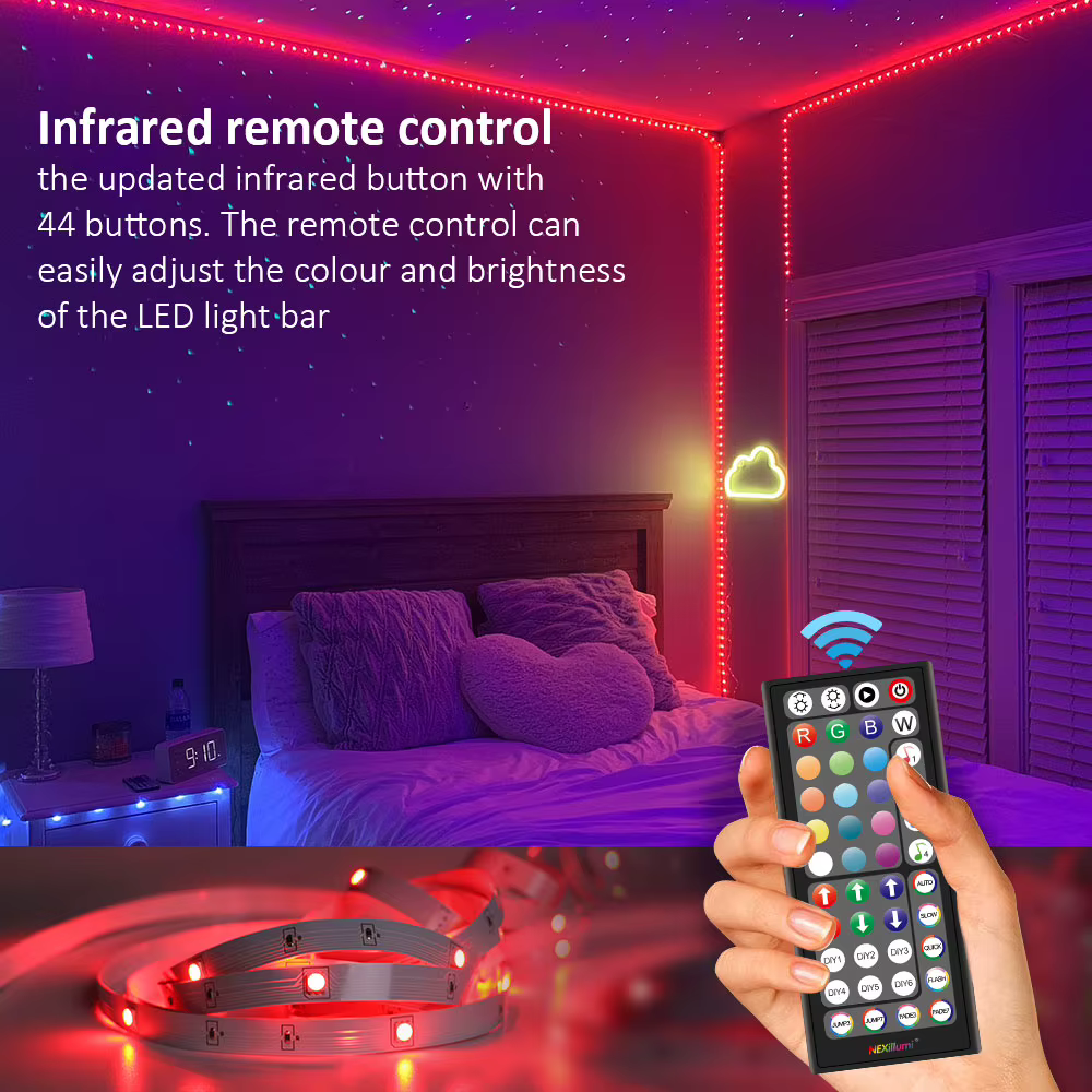 Lumières LED pour chambre à coucher