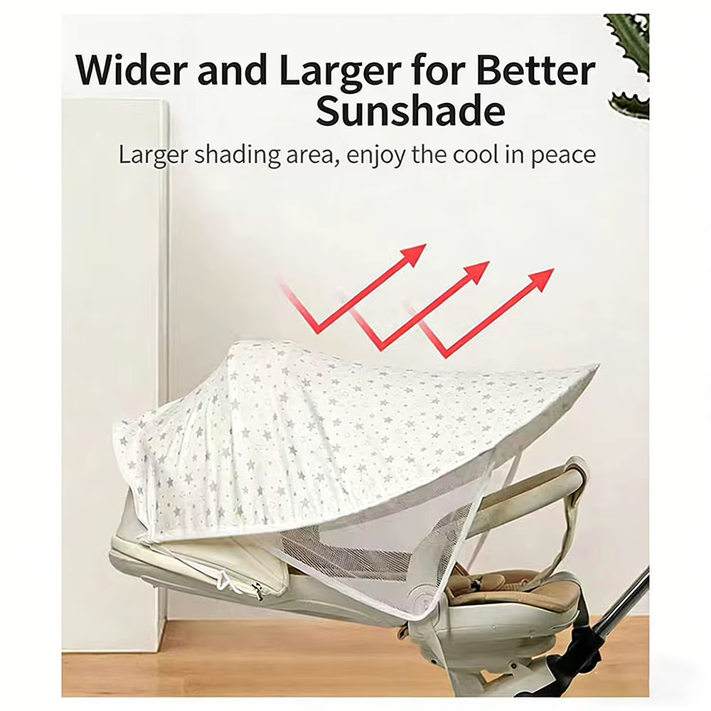 Pare-soleil universel pour poussette de bébé, protection solaire complète, protection contre les rayons ultraviolets, parapluie solaire pour poussette d'enfant