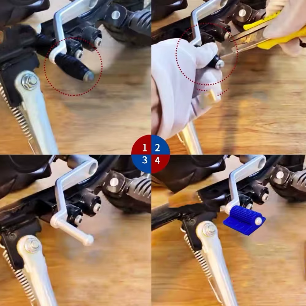 Couvre-levier de changement de vitesse antidérapant pour moto, protection de pédale de changement de vitesse en caoutchouc antidérapant pour la plupart des modèles de moto, accessoires pour moto