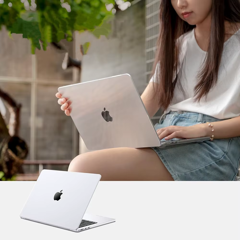 Étui transparent pour MacBook Air 15.3 M5 M4 M3 M2 Chip A3448 A3114 A3241 A2941 Air15 Housse de protection