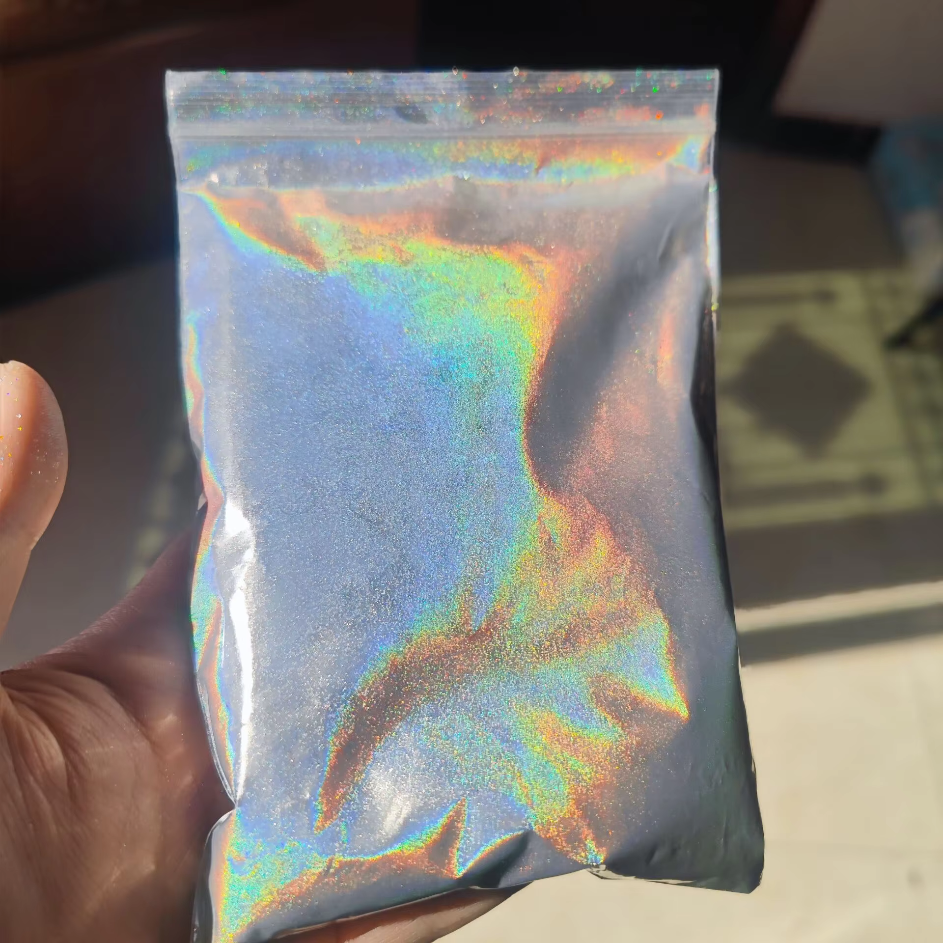 Poudre de pigment perlé caméléon