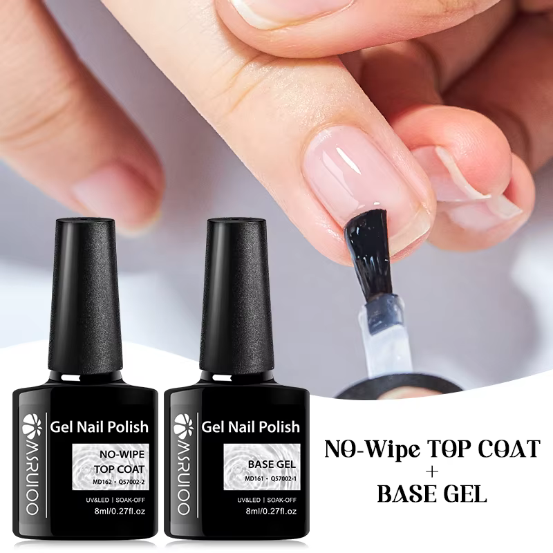 MSRUIOO 8ml couche de finition Gel vernis Semi Permanent tremper Gel UV LED
