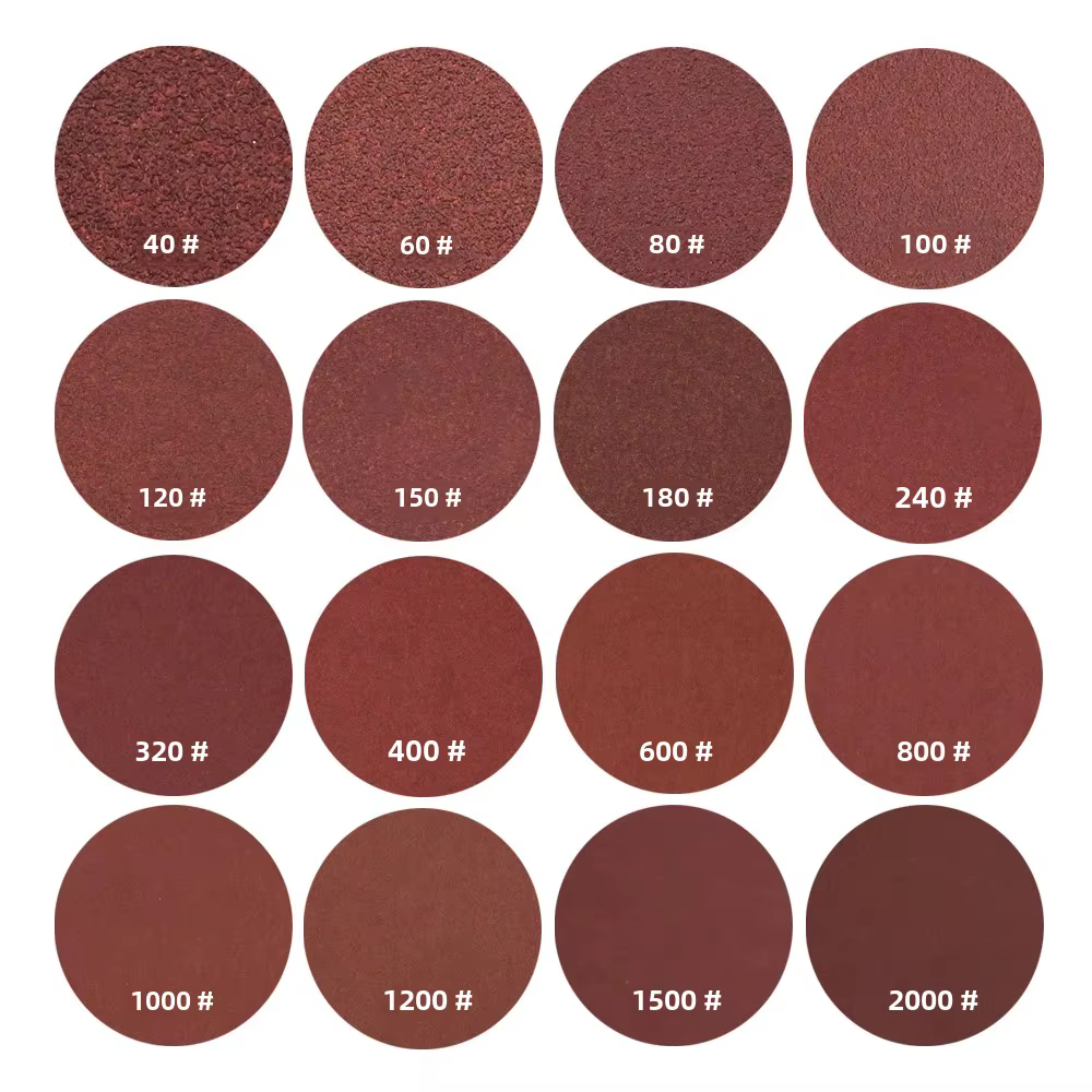 10/20/50 pièces disques abrasifs 2/3/4/5/6/7 pouces crochet et boucle 40-2000 grains papier de verre pour ponceuse orbitale aléatoire polissage du bois