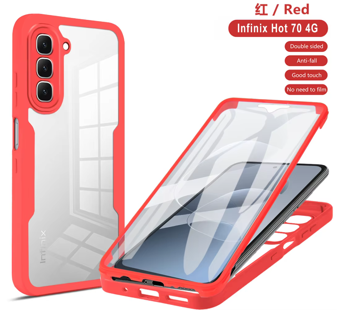 Étui pour Vivo V70 FE, coque de protection intégrale pour Vivo V70 FE, protection intégrale 360 degrés, coque double face, funda, coque, capa