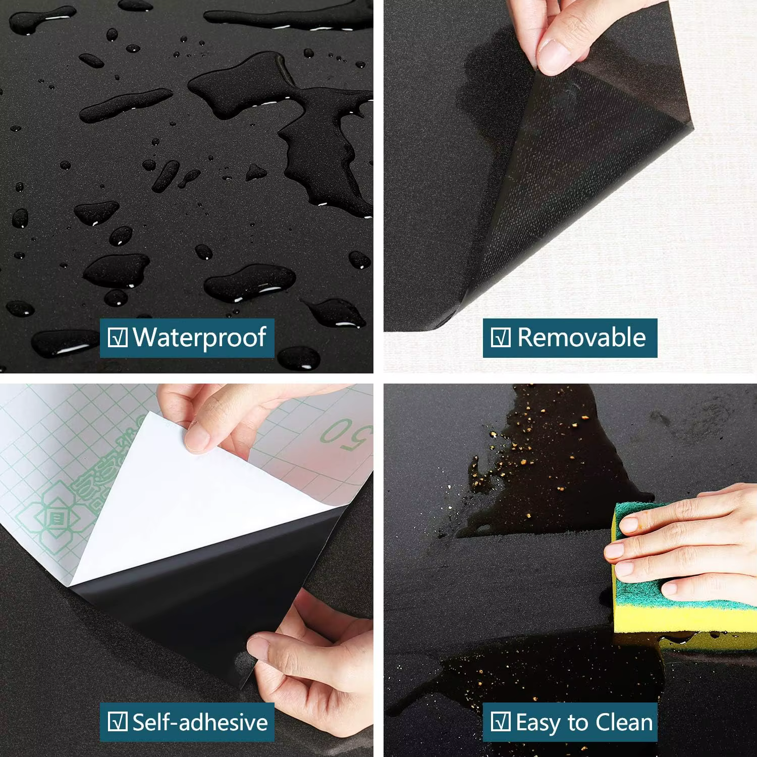Papier peint vinyle brillant de 55 cm de largeur pour murs en rouleaux