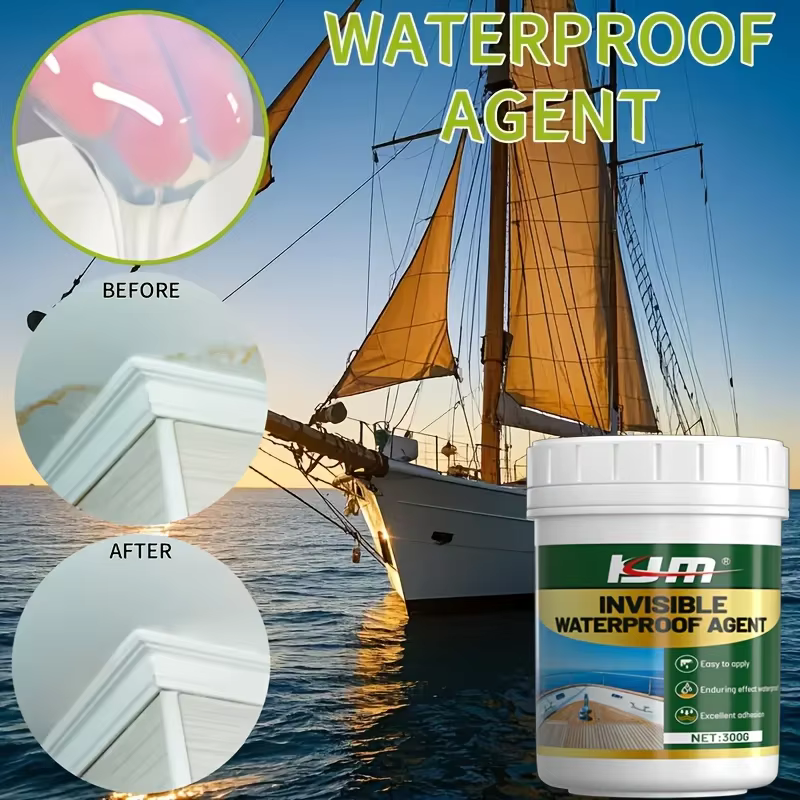 300 g de revêtement imperméable transparent de qualité marine KJM - un agent
