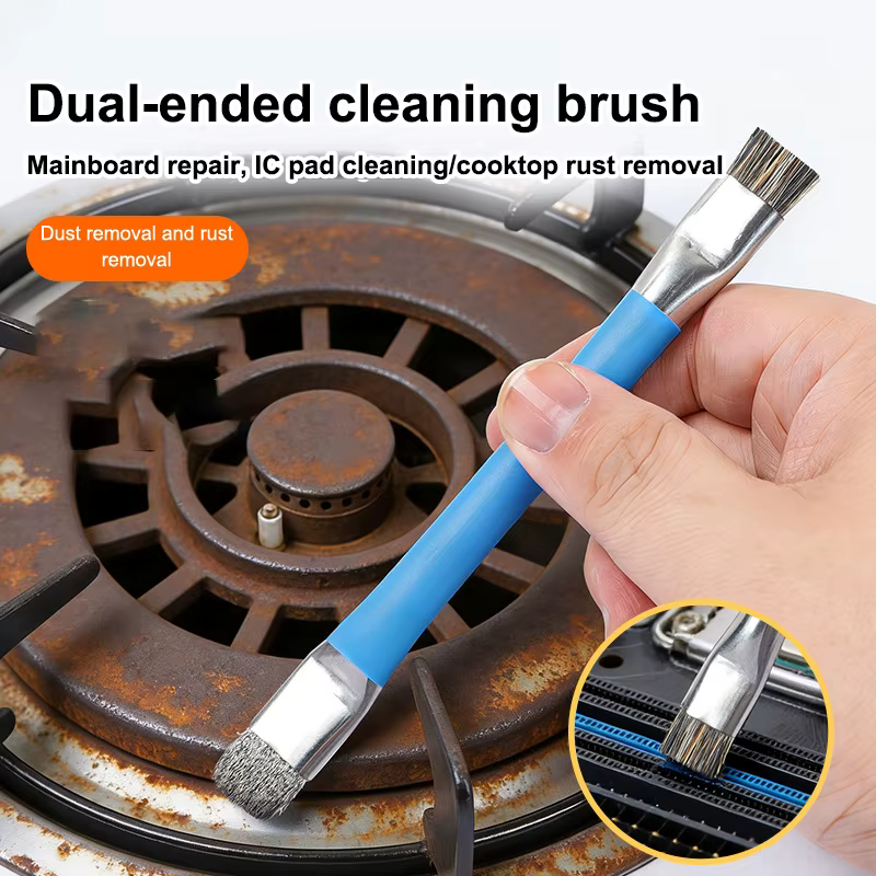 Brosse de réparation de précision avec conception antistatique pour le nettoyage des cartes mères