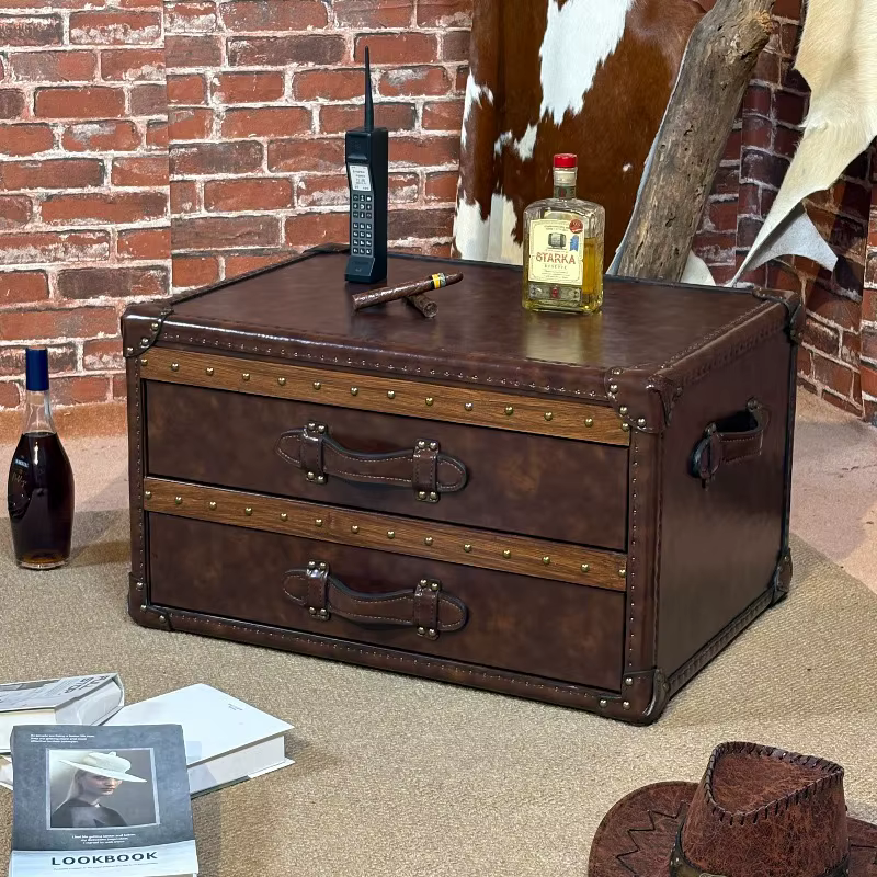 Rangement Table basse de luxe cadre d'affichage ornements esthétiques Table basse conception à couverture rigide Tavolino Da Salotto meubles de maison