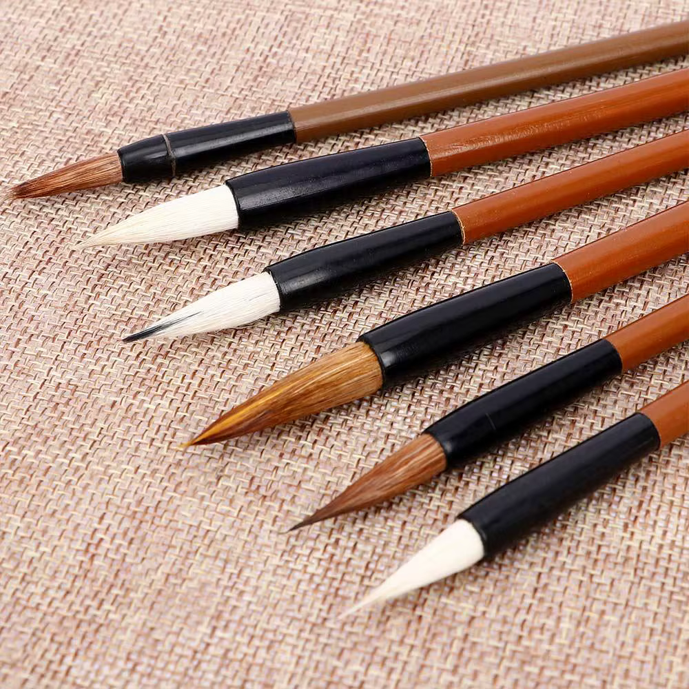 Pinceau de peinture pratique en bambou