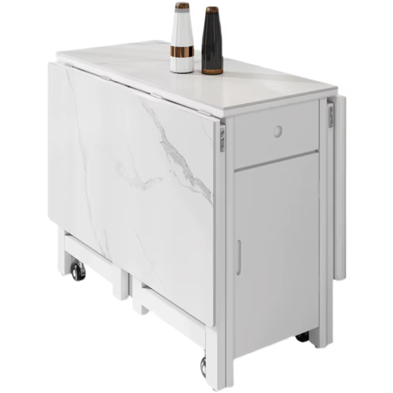 Table à manger basse étanche, Design minimaliste noir, cuisine moderne, mécanisme d'extension, meubles Esstisch