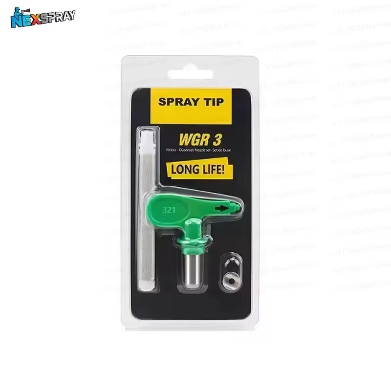 Pistolet de pulvérisation de peinture sans air 1 pièce vert avec filtre et buse