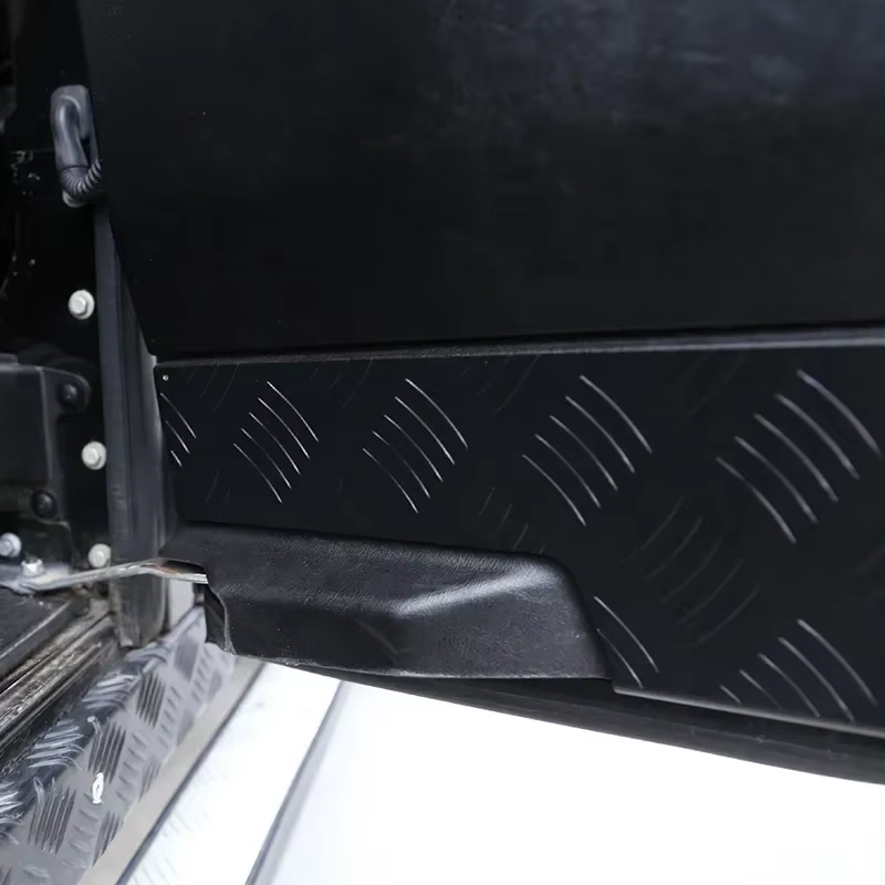 Protection de porte de voiture en acier inoxydable, panneau de protection anti-rika, garniture de couverture, accessoires de voiture, Land Rover Defender 110 130 2044-2018