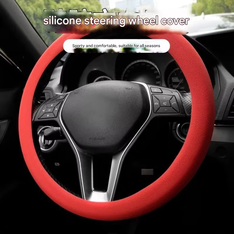 Housse de volant de direction 2025 – Nouvelle protection universelle quatre saisons en silicone avancé ultra-mince antidérapant pour voiture