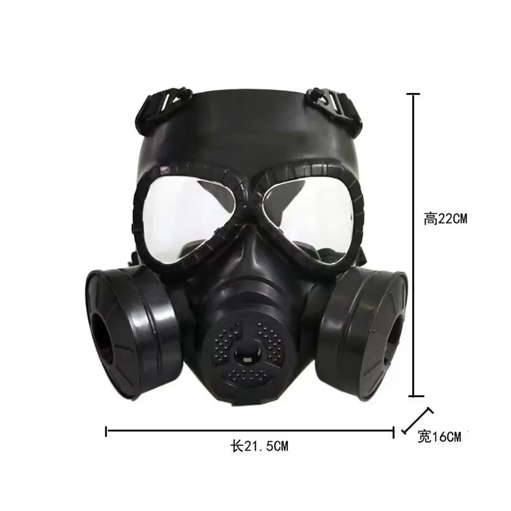 Masque à gaz complet pour airsoft, protection de cosplay, masque d'irateur de protection, masque de tir, masque de chasse, masque d'équitation, masque de jeu CS
