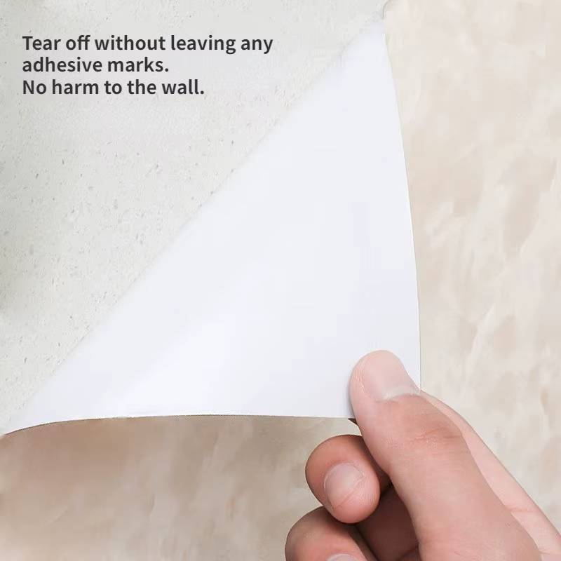 Papier peint auto-adhésif imperméable pour murs de toilettes
