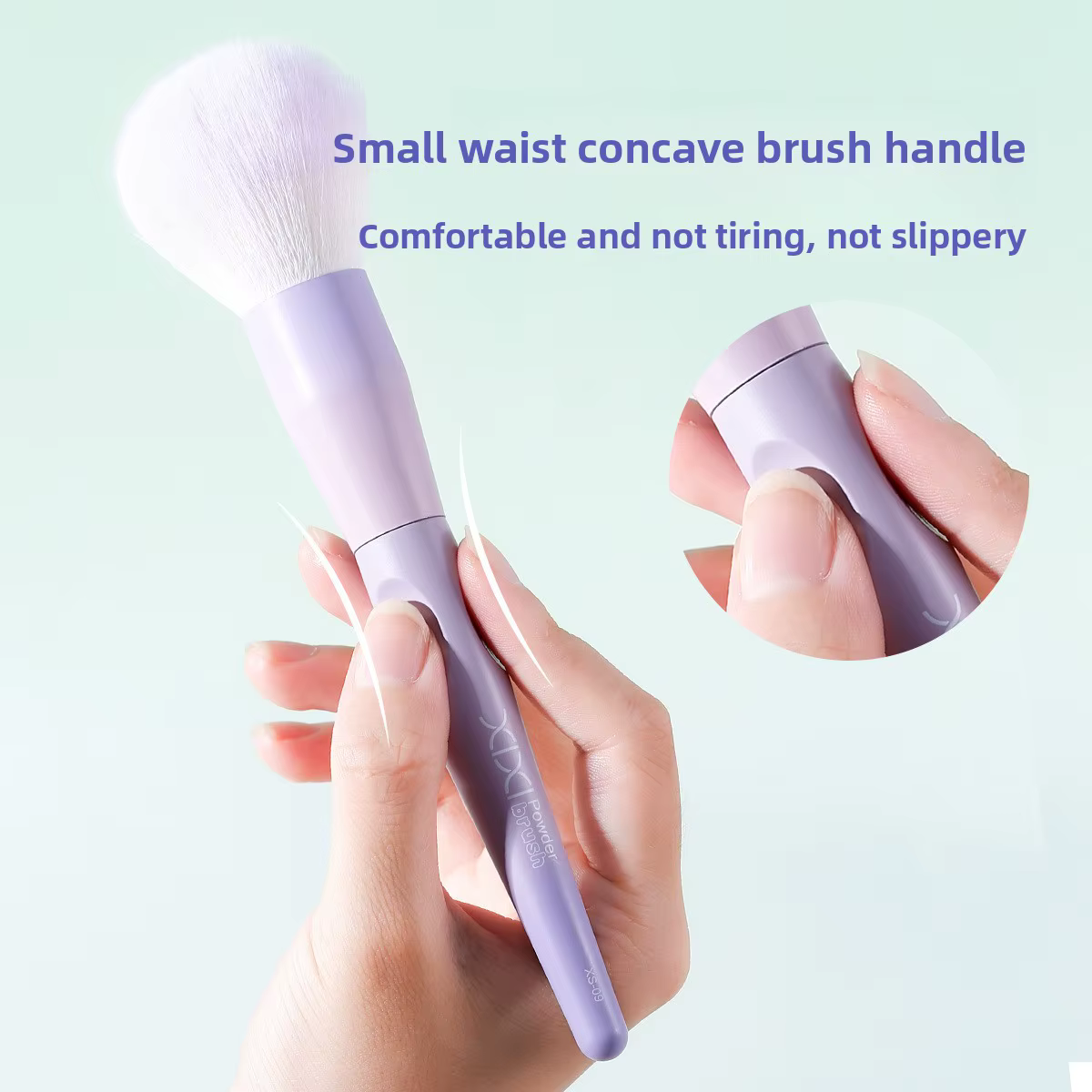 Grand pinceau à poudre pour le maquillage, pinceau Kabuki doux et moelleux pour poudre pour le visage, fard à joues, bronzant et poudre fixatrice