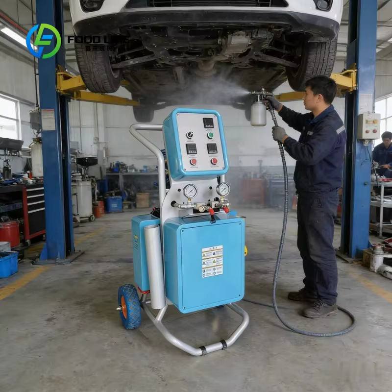 Machine de pulvérisation de revêtement en polyuréthane et polyurée de style nouveau personnalisé pour l'isolation des murs et l'étanchéité des toits