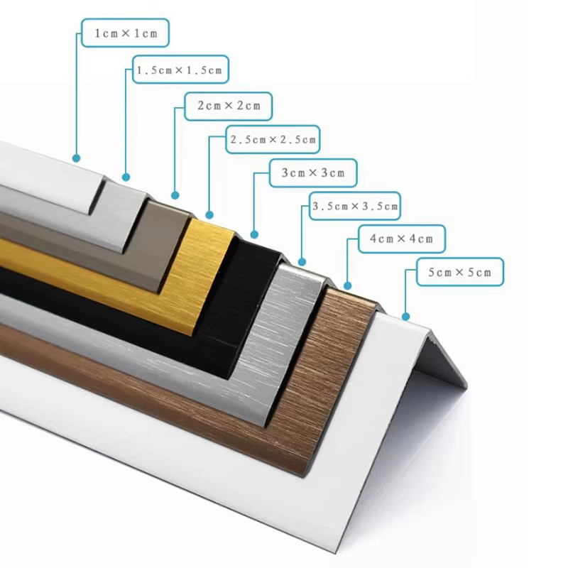 Bandes de protection d'angle en alliage d'aluminium