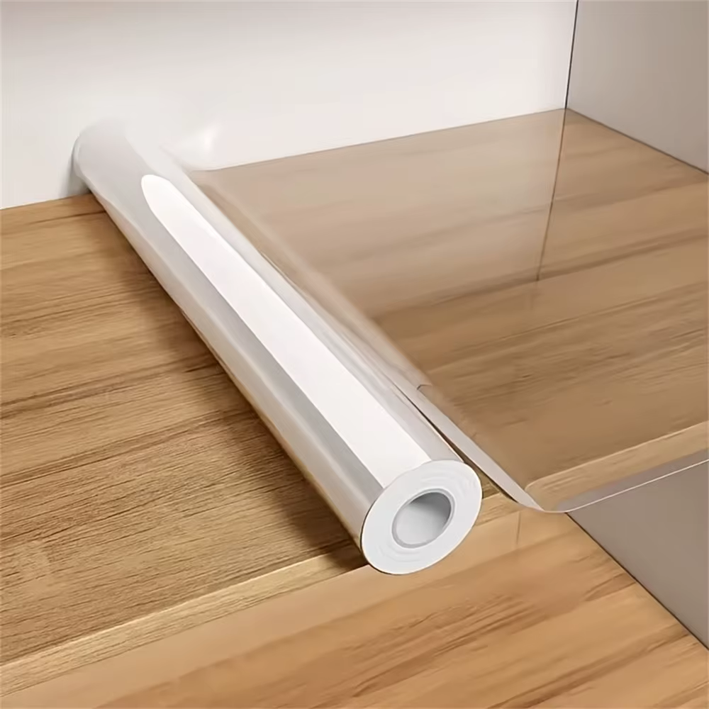 1 Rouleau de Film Protecteur Transparent Auto-Adhésif Anti-Graisse pour Murs de Cuisine et Placards