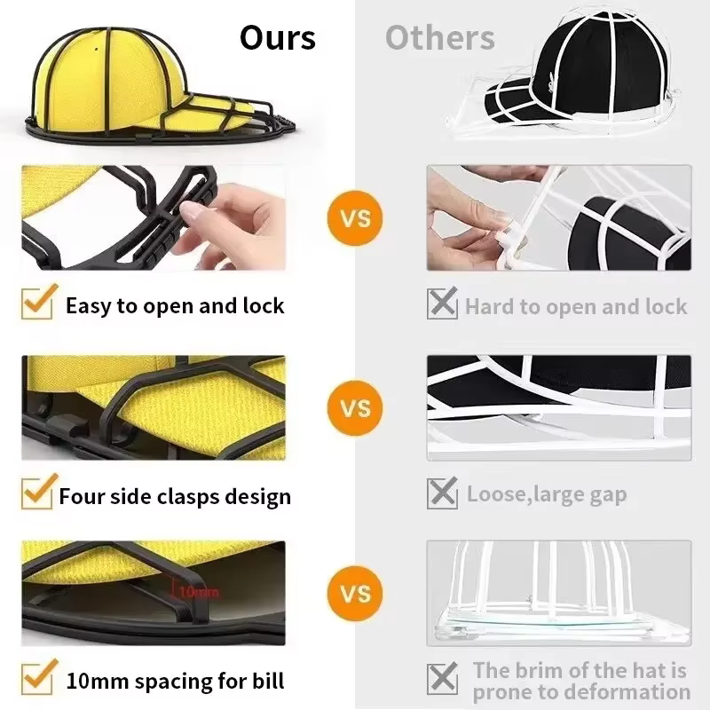 Support de protection Anti-déformation pour lave-casquette de Baseball, pour lave-vaisselle, Machine à laver, cadre de lavage de chapeau, fournitures créatives pour la maison