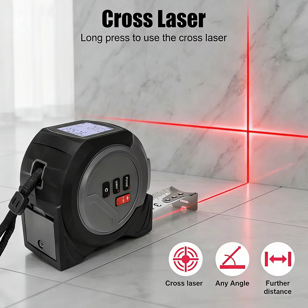 WENMEICE Mètre laser numérique 40m/60m