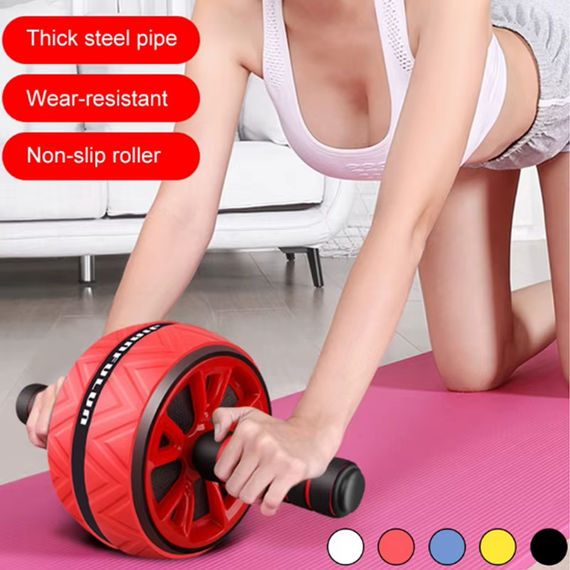 Ab Roller – roue abdominale sans bruit, entraîneur d'étirement pour les bras, la taille et les jambes, équipement de gymnastique