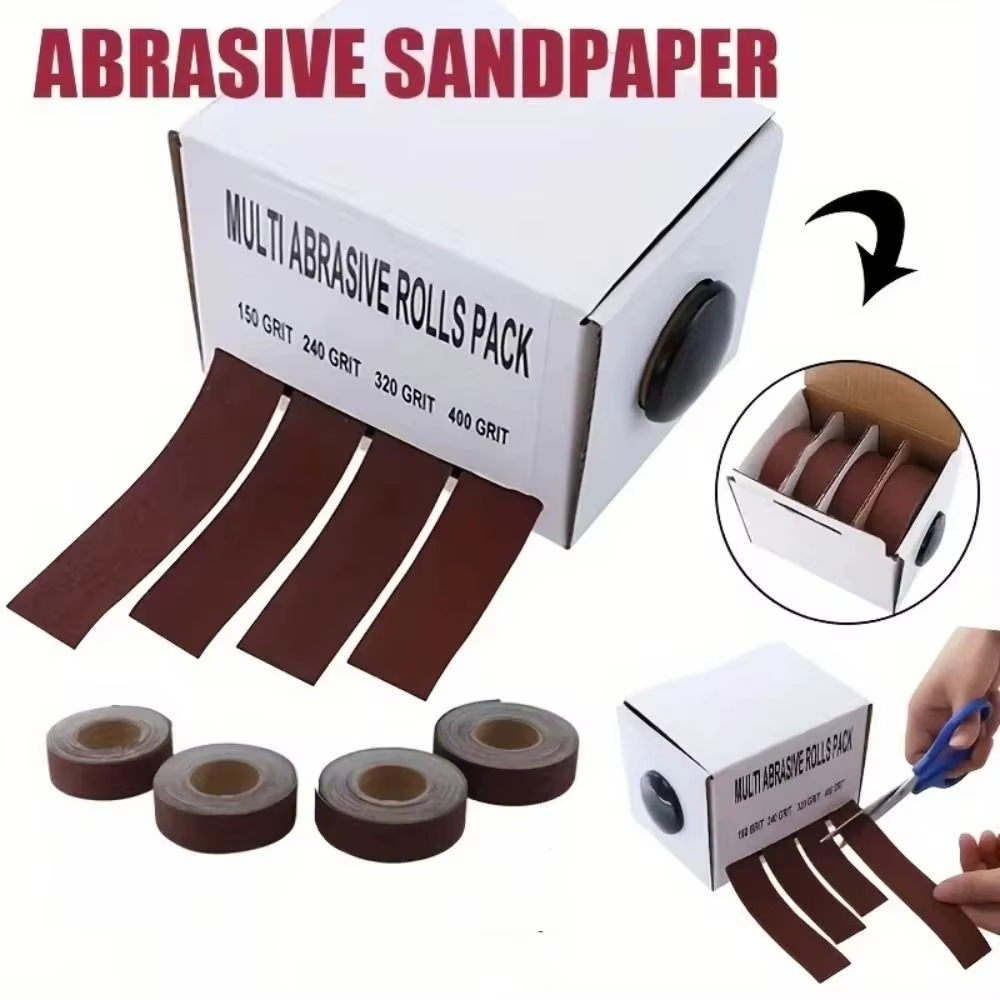 4/5/6 rouleaux de toile abrasive diamantée de grain 80/150/240/320/400/600