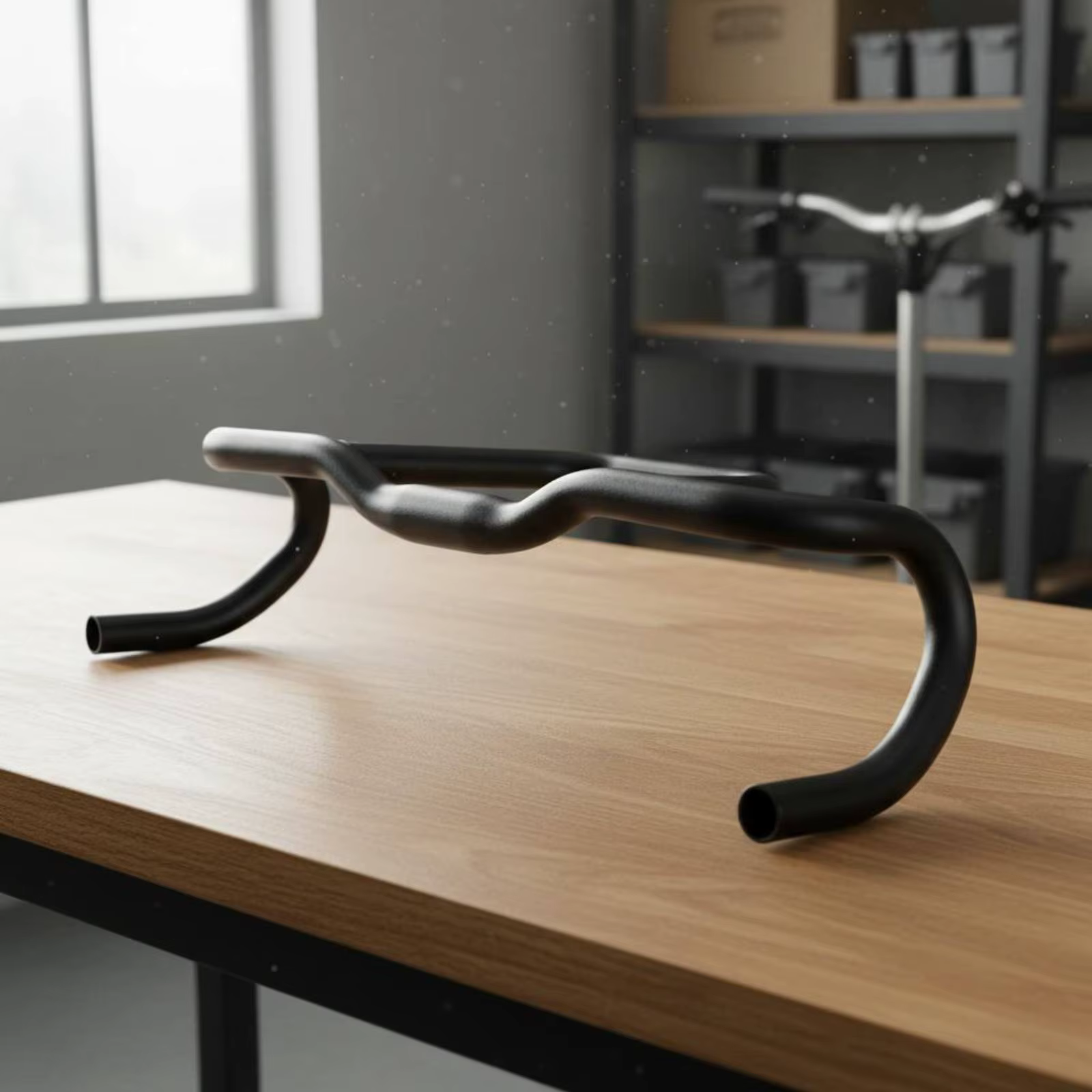 Guidon de vélo de gravier ergonomique à poignées évasées, multi-positions, pour le touring