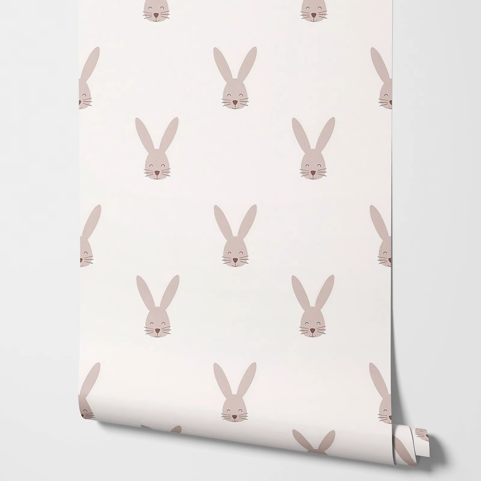 Happy Bunny-Papier Peint Beige Auto-Adhésif