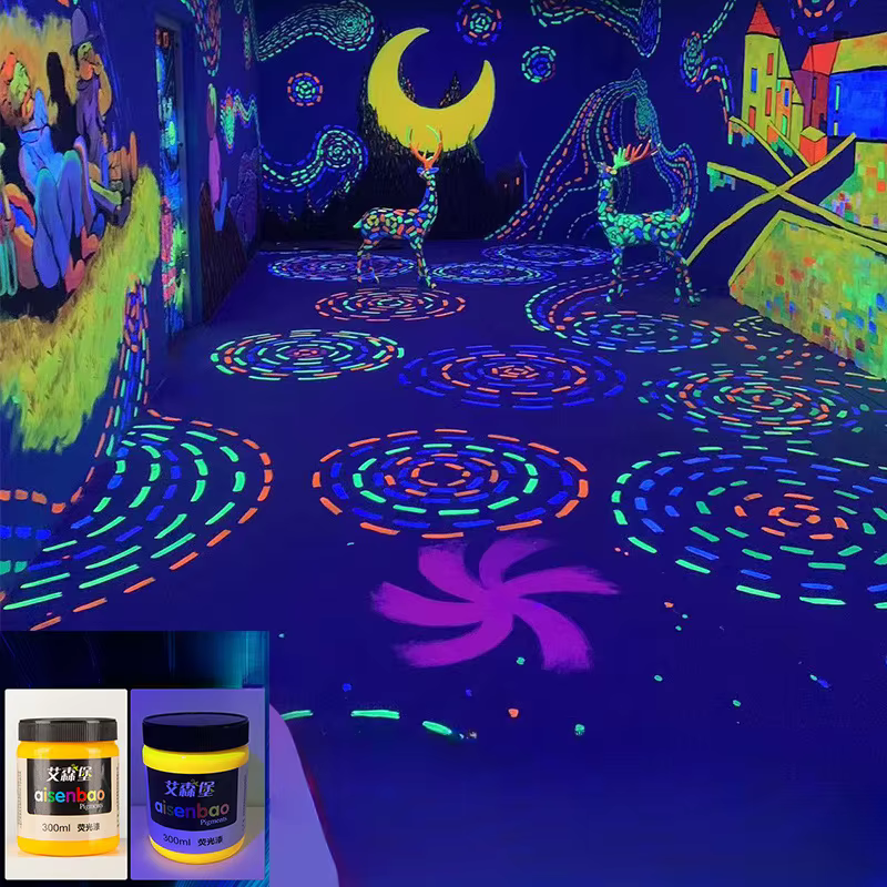 Peinture acrylique fluorescente haute luminosité