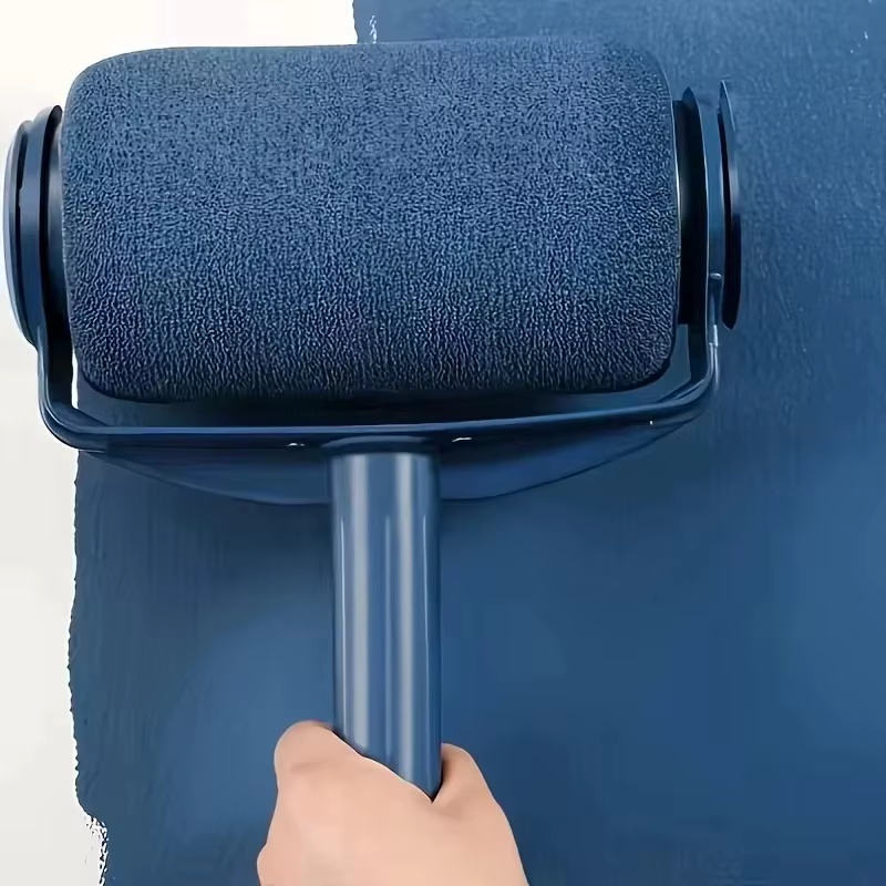 Brosse à rouleau de peinture rechargeable avec rangement intégré