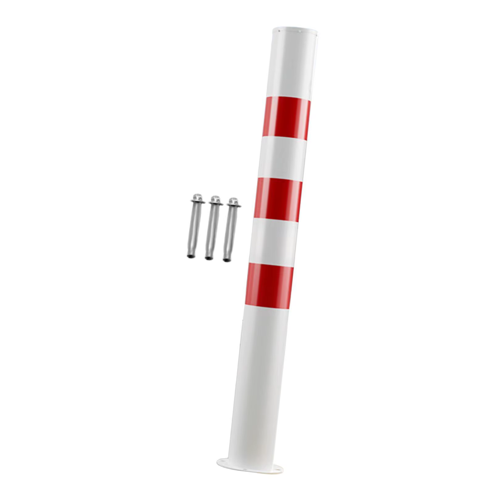Borne de stationnement de protection rouge et blanche, 75cm de H, pour hôtels, trottoirs, supermarchés, compétences résidentielles, stationnement