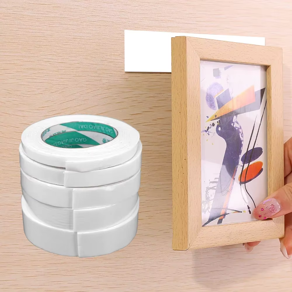Rubans adhésifs en mousse Double face éponge blanche, pour montage du tampon de fixation, 30mm, 20m de largeur, ruban adhésif Super résistant à deux côtés