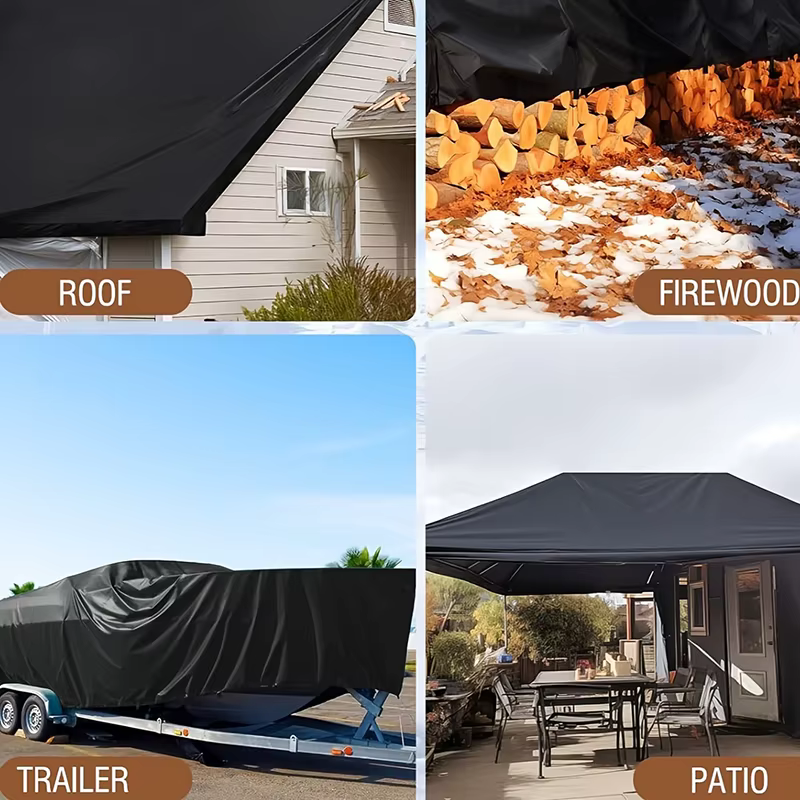 Bâche noire robuste, imperméable