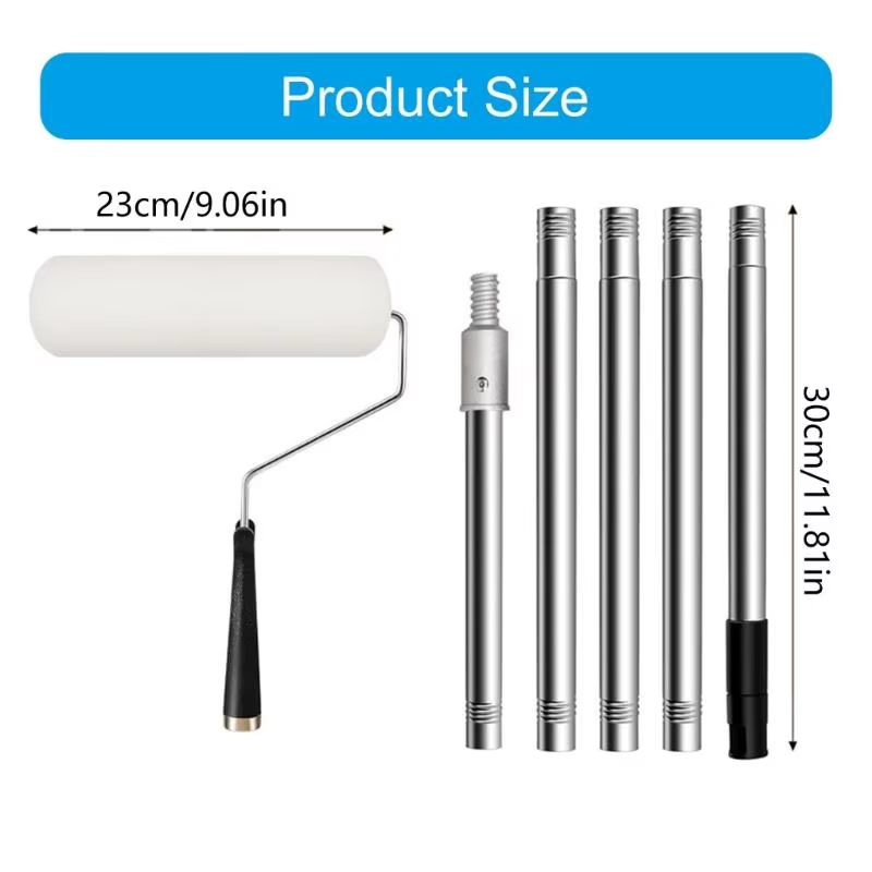 Poteaux d'extension de rouleau de peinture télescopique en acier inoxydable