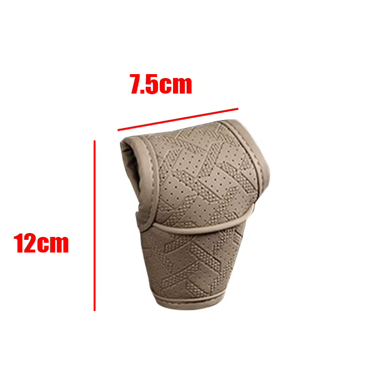 Housse de protection de levier de vitesse en cuir artificiel pour automobile, housse de levier de vitesse de luxe pour voiture, accessoires intérieurs de voiture