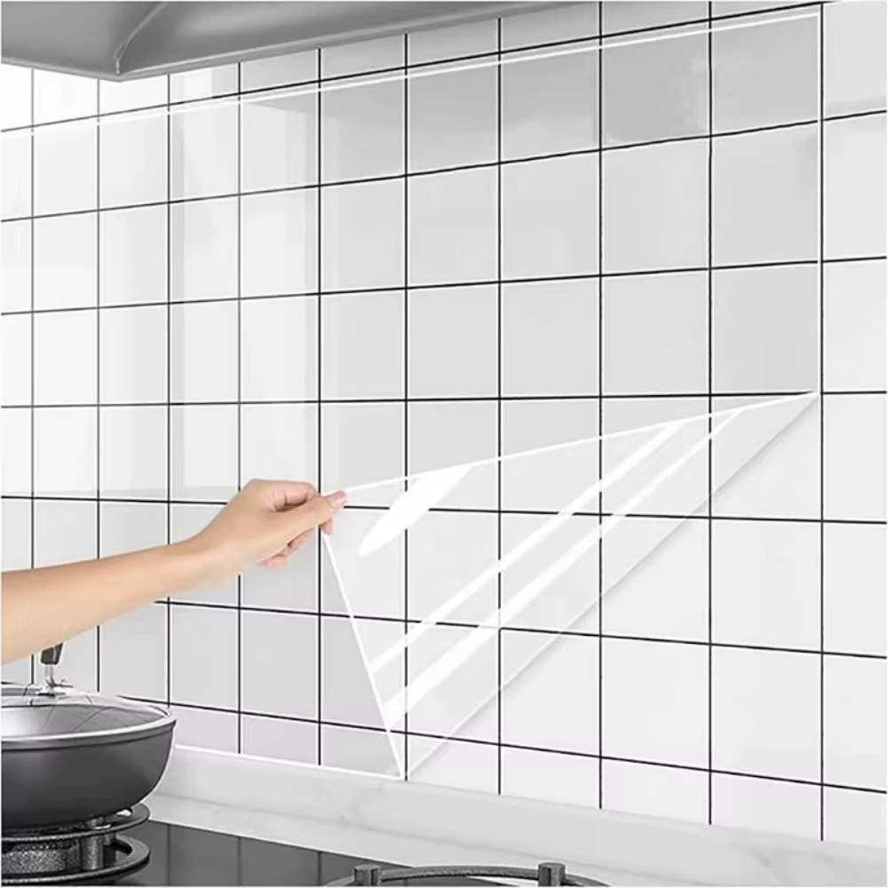 1 rouleau de papier peint transparent protecteur pour mur