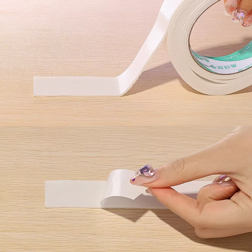 Rubans adhésifs en mousse Double face éponge blanche, pour montage du tampon de fixation, 30mm, 20m de largeur, ruban adhésif Super résistant à deux côtés